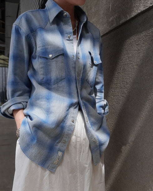 INDIGO Ombre Western Shirt
